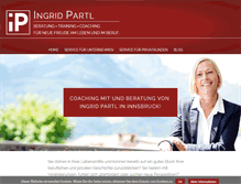 Tablet Screenshot of ingrid-partl.com